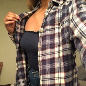 Brandy Melville plaid button down